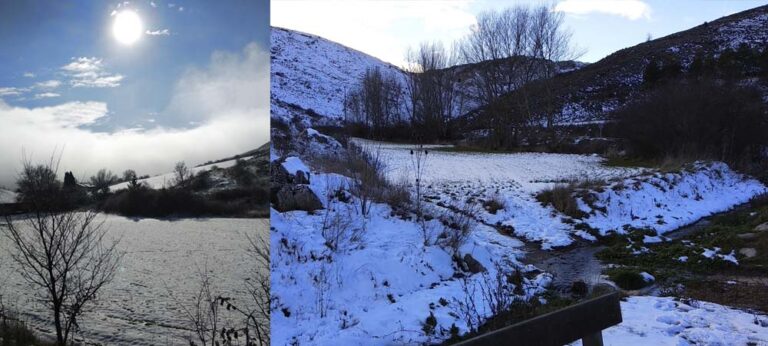 Nevada en Becerril del Carpio - Casa rural La Morada del Angel - Montaña Palencia