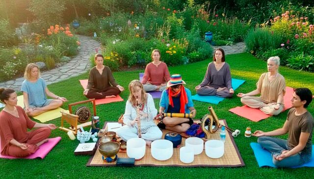 Concierto de cuencos tibetanos Chi Kung danza terapia - Casa rural La morada del Angel - Palencia